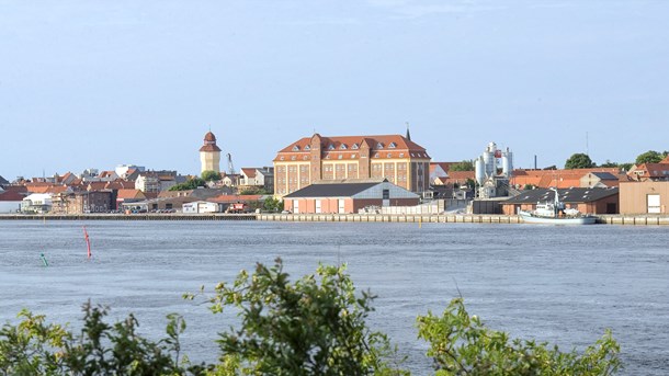 Guldborgsund set fra Nykøbing Falster. 