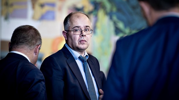 Whistlebloweren i Danske Bank-sagen, Howard Wilkinson, var onsdag i EU-Parlamentet til en offentlig høring om hvidvaskning. (Foto: Liselotte Sabroe/Ritzau Scanpix).