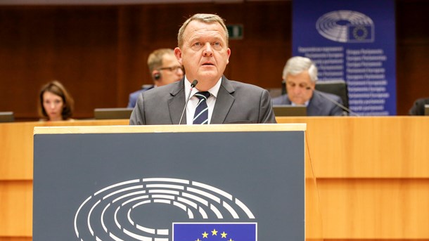 Følg med direkte: Løkke taler i Europa-Parlamentet