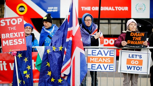 Dagen inden den afgørende Brexit-afstemning var der fuld aktivitet uden for Westminster fra både tilhængere og modstandere.