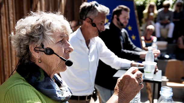 Margrete Auken (SF) er den spidskandidat, flest danskere vi stemme på til EU-parlamentsvalget. Venstres Morten Løkkegaard (i midten) er nummer to.