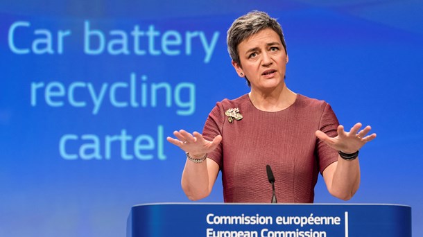 Magrethe Vestager har i sin tid som konkurrencekommissær nu uddelt tre tocifrede milliardbøder til Google. 