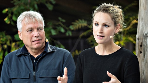 Uffe Elbæk og Pernille Skipper vil have et nyt grønt ministerium, hvis magten skifter. (Foto: Henning Bagger/Ritzau Scanpix).