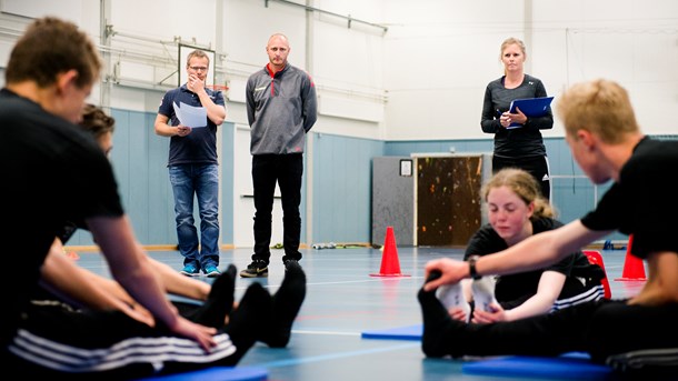 Idrætseksamen til folkeskolens afgangsprøve på Hvalsø Skole. (Arkiv)