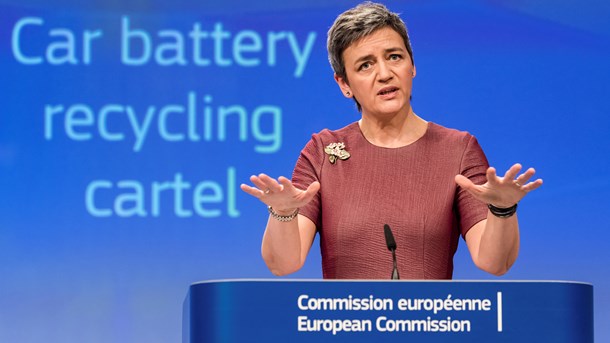 Margrethe Vestager kåres som Årets Europæer 2019 