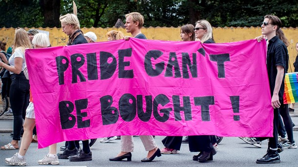 Virksomheders markedsføring under Copenhagen Pride er faldet en del mennesker for brystet. 