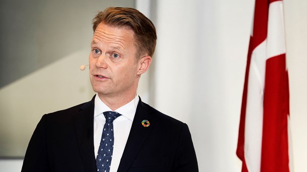 Udenrigsminister Jeppe Kofod til et arrangement i København i starten af november. 