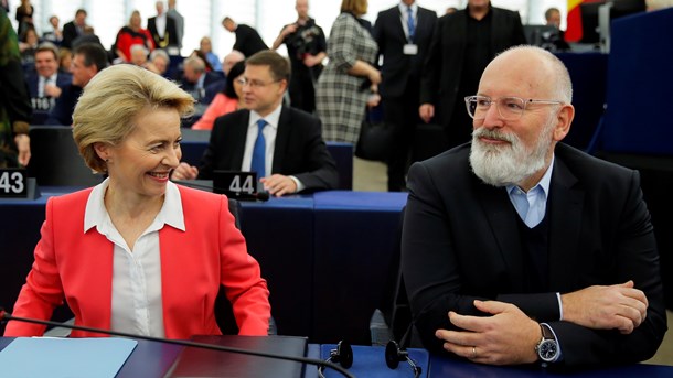 Det er kommissionsformand Ursula von der Leyen og ledende næstformand for den europæiske grønne aftale, Frans Timmermans, der står for at præsentere aftalen.