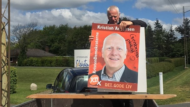 Kristian Andersen fra Kristendemokraterne var et mulehår fra at komme i Folketinget ved sidste valg. Nu prøver han igen lykken.