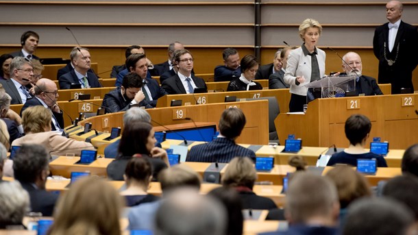 EU-Kommissionsformand Ursula von der Leyen fremlagde EU-Kommissionens udkast til klimaloven, der udstikker retningen for EU’s vej mod klimaneutralitet i 2050.