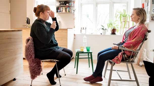 Session hos Susanne Møller Nielsen, der er claivoyant.