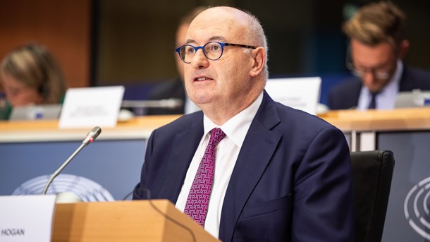 Sådan så det ud, da Phil Hogan bestod sin høring til EU's handelskommissærpost i Europa-Parlamentet sidste år. Nu er han trådt tilbage.