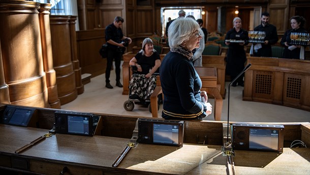 Pia Kjærsgaard insisterer på at få Pernille Rosenkrantz-Theils personlige holdning til Muhammedtegningerne.