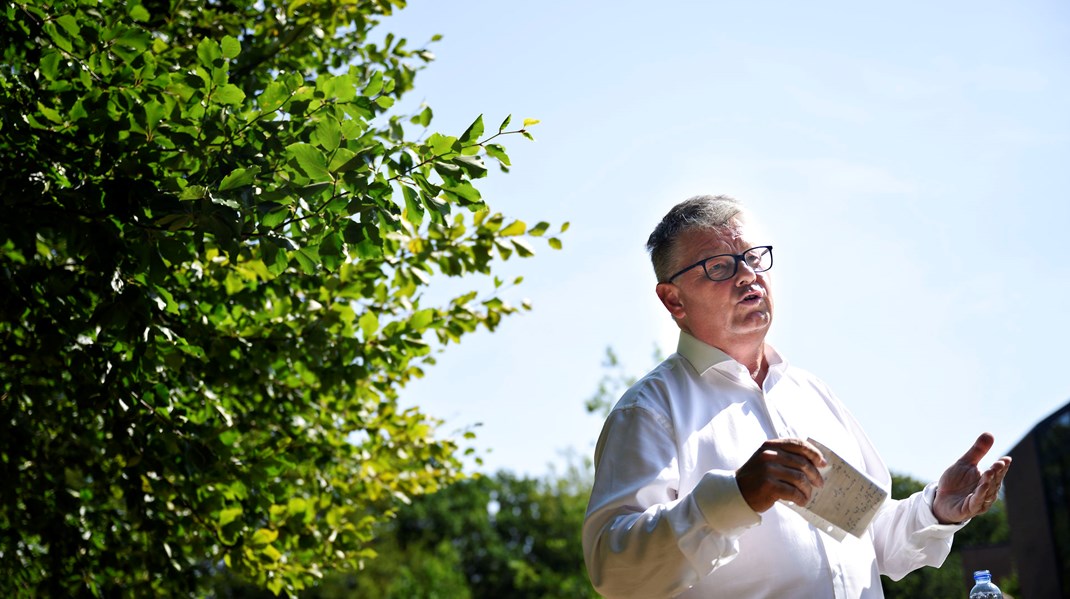 Claes Nilas ved indvielse af den nye Hjemrejsestyrelse i Birkerød tirsdag den 11. august 2020.