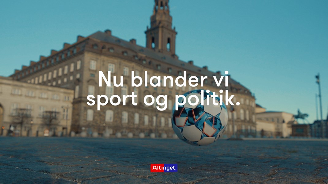 Altingets nye portal blander sport og politik.