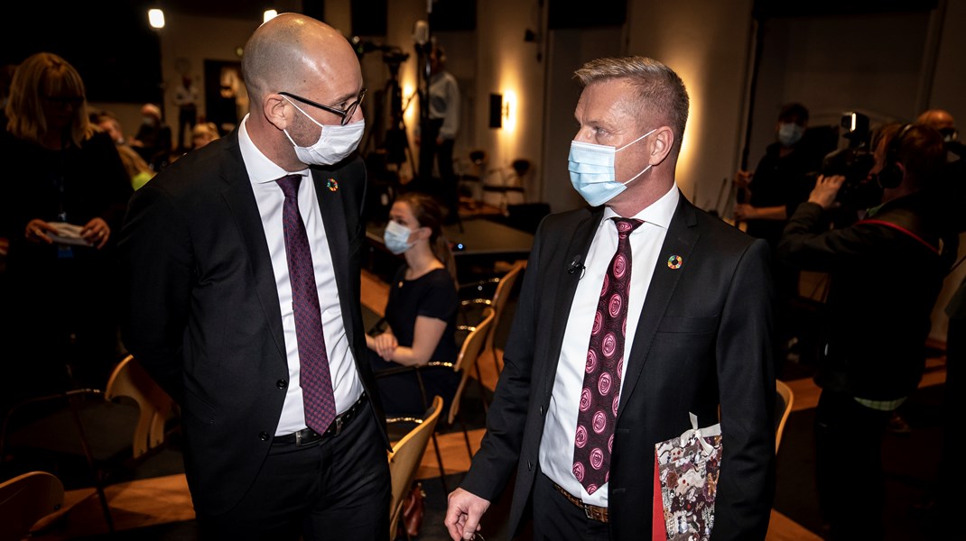 Fødevareminister Rasmus Prehn (S) og udviklingsminister Flemming Møller Mortensen (S) er blandt de ministre, der har en stor opgave på deres bord frem mod ferien.