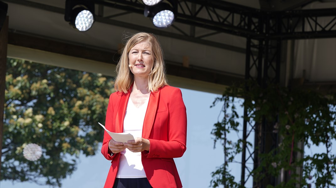 Radikale Venstres politisk leder, Sofie Carsten Nielsen, holder partiledertale. 