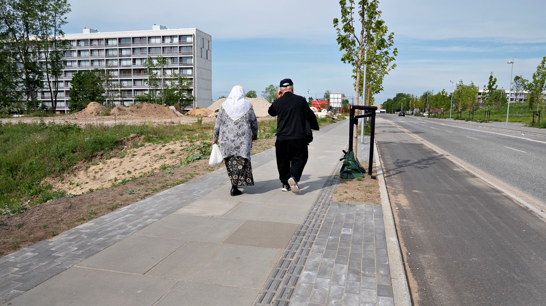 Arkivfoto. Gellerupparken i Århus er på regeringens liste over ghettoer. Nu ændrer man i aftaleteksten ordlyden, så  tidligere 'ghettoer', kaldes parallelsamfund, og 'hårde ghettoer' kaldes for omdannelsesområder.