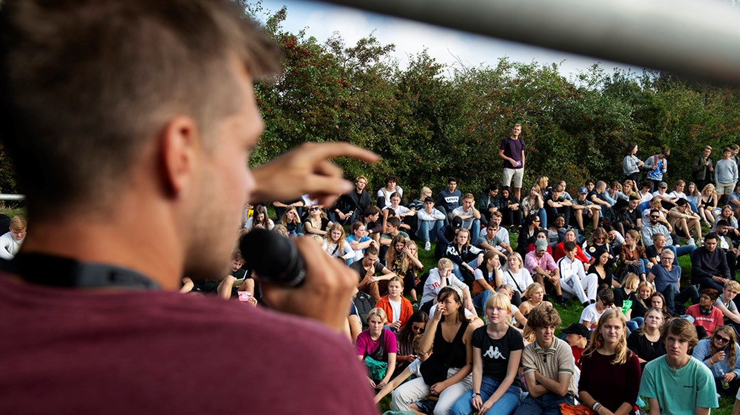 Der er Ungdommens Folkemøde i Valbyparken. Billedet her er fra 2018-udgaven af arrangementet.