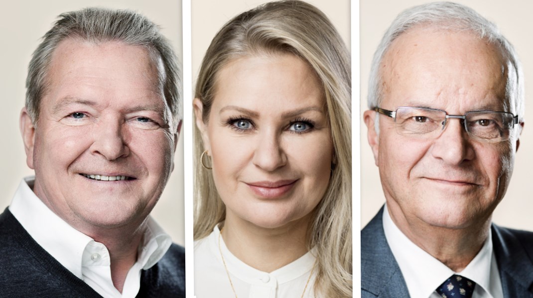 Frank Aaen (EL), Britt Bager (K) og Henrik Thorup (DF) er tre af de seks statsrevisorer, der skal indstille en ny rigsrevisor til Folketingets formand. 