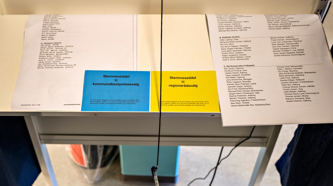 Valgstederne har åbent fra kl. 8 til kl. 20 tirsdag, hvor der er kommunal- og regionalvalg. 