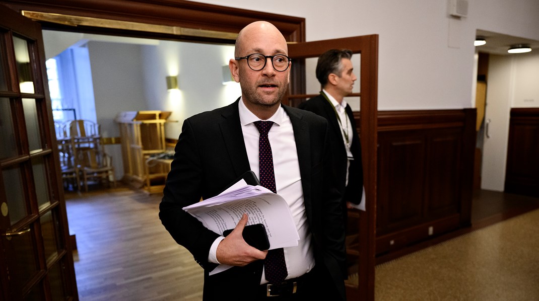 Fødevareminister Rasmus Prehn før et tidligere samråd om minksagen 27. oktober. Arkivfoto. 