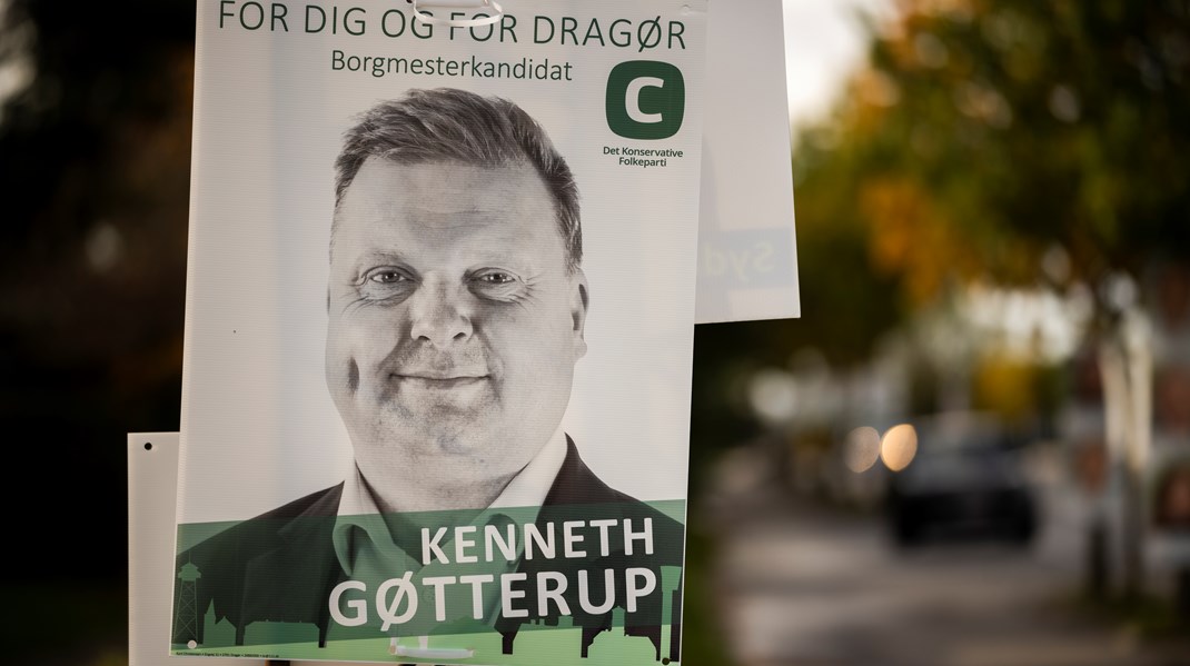 Med Kenneth Gøtterup (K) som ny borgmester i Dragør, har Konservative fået en fremgang på seks borgmesterposter ved årets kommunalvalg. I alt sidder partiet nu på 14 ud af landets 98 borgmesterposter.