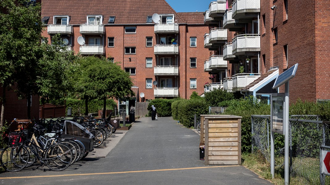 Mjølnerparken på Nørrebro i København er stadig på listen over omdannelsesområder