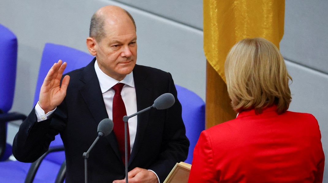 Olaf Scholz aflægger ed 8. december og bliver officielt valgt som Tysklands nye kansler.