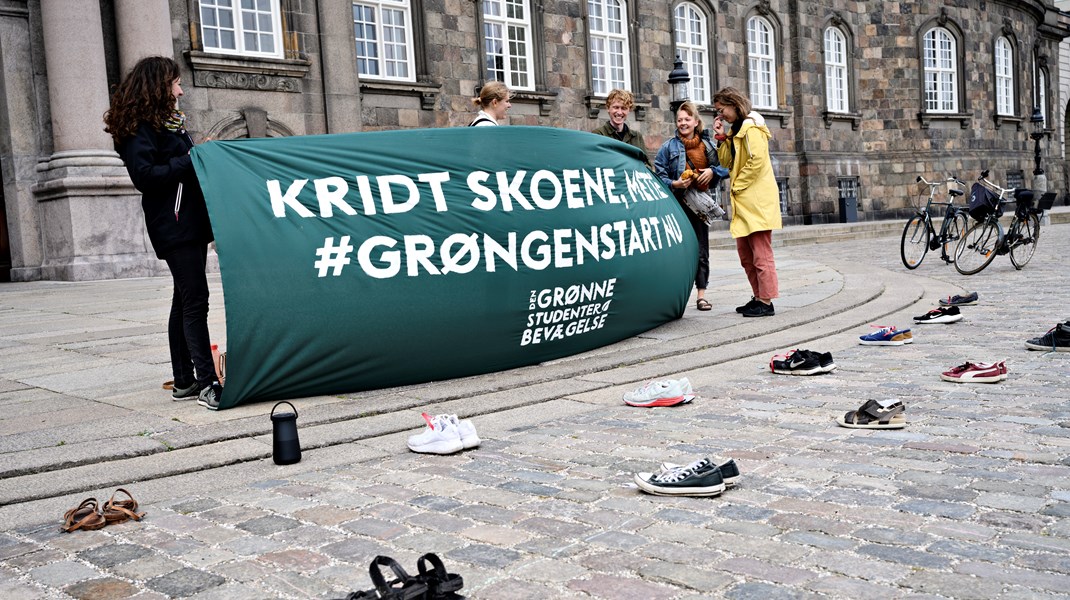 Aktivister fra Den Grønne Studenterbevægelse har været med til at skrive handleplanen.