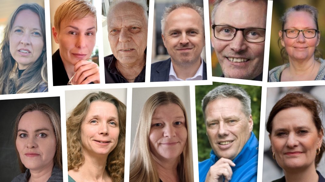 Øverst fra venstre: Maria Blankensteiner, Maja Wolff Albrechtsen, John Pedersen, Anders Frederik Gjesing, Poul Erik Clausen og Helle Cleo Borrowman.Nederst fra venstre: Charlotte Svendsen, Jessy Mikkelsen, Lenette Rasmussen, Tom Pedersen og Mirka Mozer.