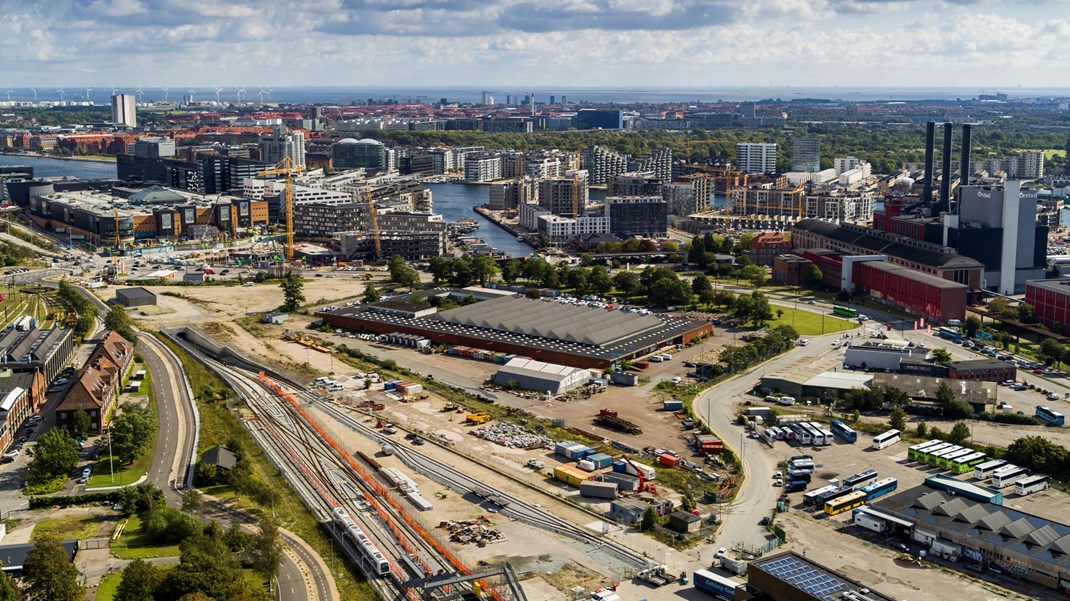 Godsbaneterrænet på Vesterbro skal i løbet af de næste ti år omdannes til en ny bydel. 