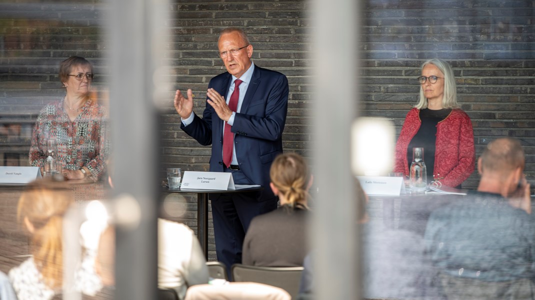 Onsdag fremlagde Pensionskommissionen sine anbefalinger i Skuespilshusets foyer i København.  