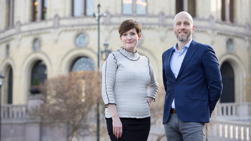 Chefredaktør Veslemøy Østrem og kommerciel direktør Marius Zachariasen.