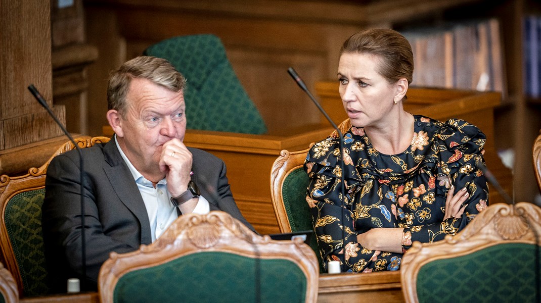 Mette Frederiksen understregede på et pressemøde onsdag, at hun ikke tror på Lars Løkke Rasmussens ønske om en regering over midten.