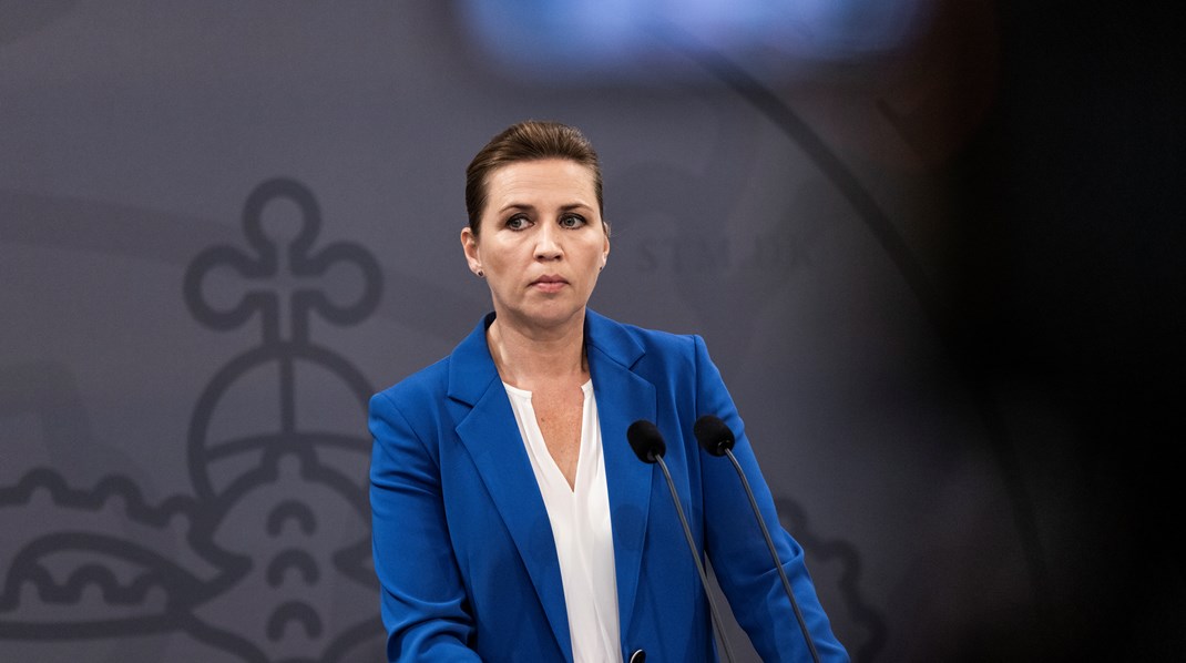  Statsminister Mette Frederiksen holder pressemøde i Statsministeriet 1. juli 2022 i forbindelse med, at minkkommissionen har fremlagt deres konklusioner om forløbet med påbuddet om at aflive alle mink.