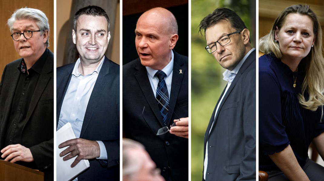 Folketingets nye præsidium består af Karsten Hønge, Leif Lahn, Søren Gade, Jeppe Søe og Karina Adsbøl.