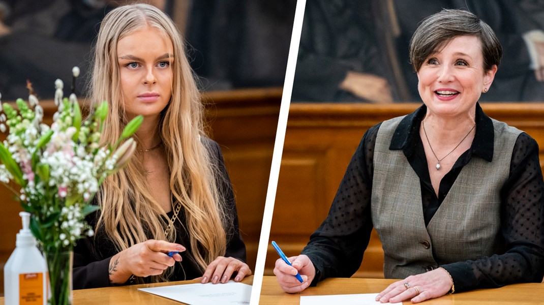 Helena Artmann Andresen (LA) og Sascha Faxe (ALT) er blandt de spritnye medlemmer af Folketinget, der skal sidde i Boligudvalget.