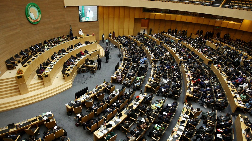 Bygningerne i Etiopien, der huser Afrikanske Unions hovedkvarter, er en gave fra Kina. Arkivfoto.