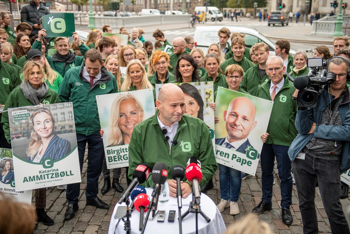 De Konservative på valgudskrivelses dagen, hvor de stadig stod til at få 11,2% af stemmerne ifølge meningsmålingen. 