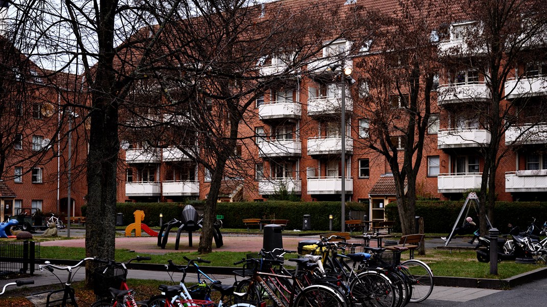 Vi mangler almene boliger i København, derfor skal vi se at få bygget nogle flere, skriver Solveig Råberg Tingey. Fotoet er fra det almene boligbyggeri Mjølnerparken. 