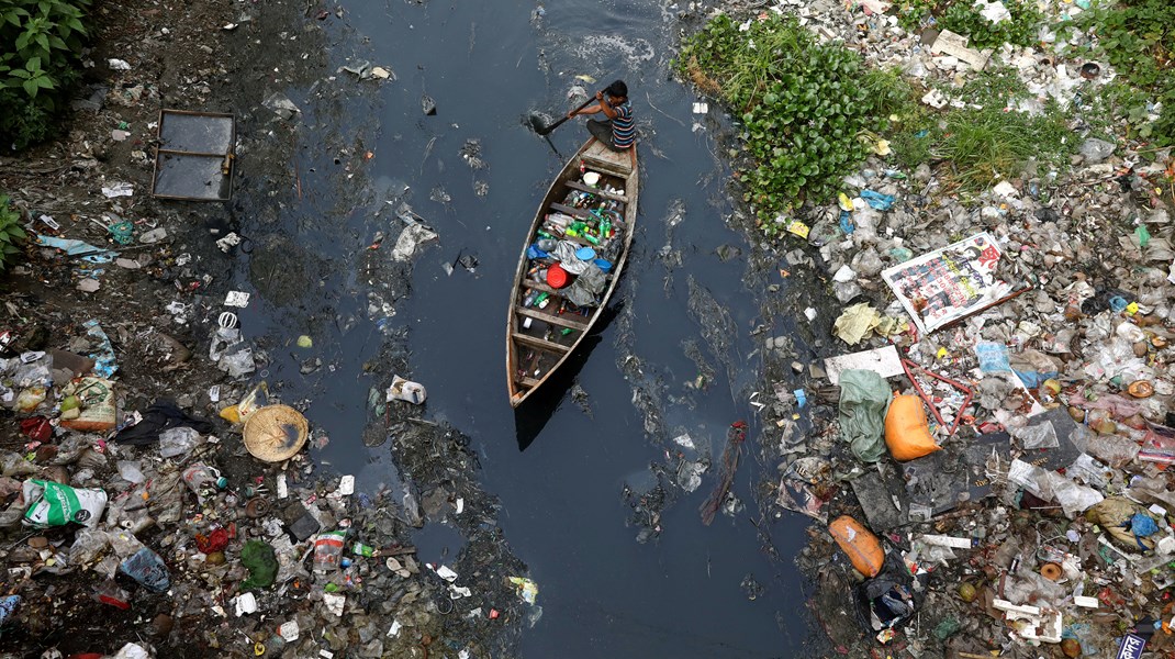 Plastikforurening i Bangladesh (arkivfoto).