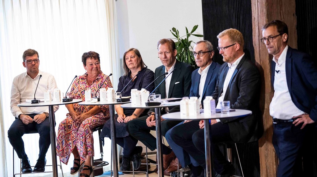 FOA-formand Mona Striib, udvalgsformand i KL Michael Ziegler og den fungerende formand for Fagbevægelsens Hovedorganisation, Morten Skov Christiansen, var blandt deltagerne, da Lønstrukturkomitéen tirsdag offentliggjorde en stribe rapporter om lønningerne i den offentlige sektor.