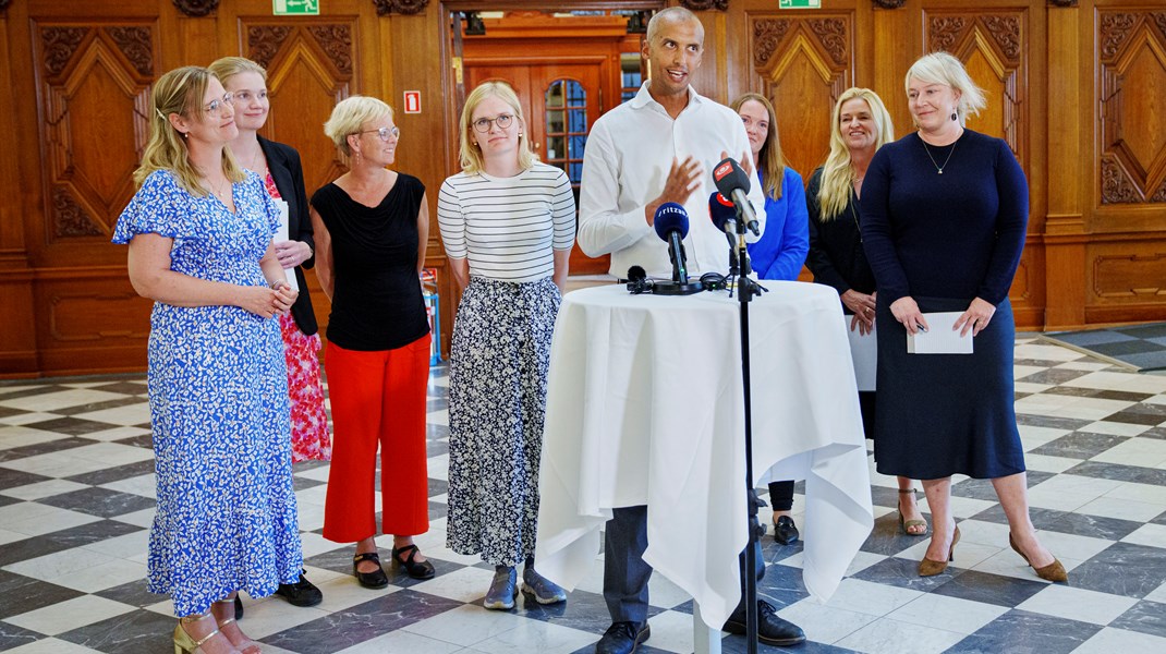 Undervisningsminister Mattias Tesfaye (S) deltog i præsentationen af den nye uddannelsesreform, som flytter rundt på store beløb i uddannelsessektoren.