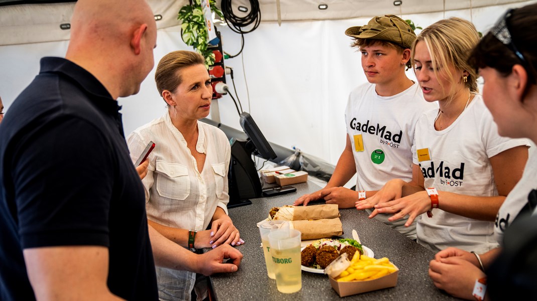 Statsminister Mette Frederiksen på Roskilde Festival.