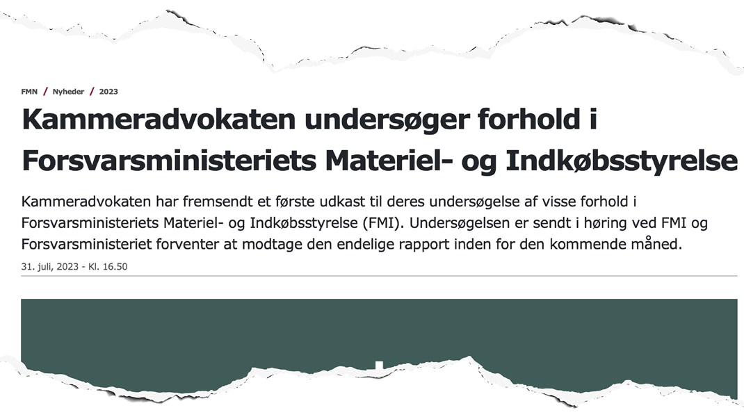 Undrede du dig også? Her er forklaringen på kryptisk pressemeddelelse fra Forsvarsministeriet