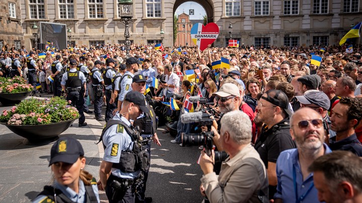 Sikkerheden var enorm, da Ruslands fjende lagde vejen forbi København for at takke danskerne for deres donationer og støtte i krigen.