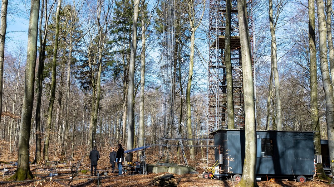 Klima-målestationen i Sorø står i en privatejet skov. Det er den tredjeældste af sin slags i verden, da den har leveret kontinuerlige målinger i 28 år. 