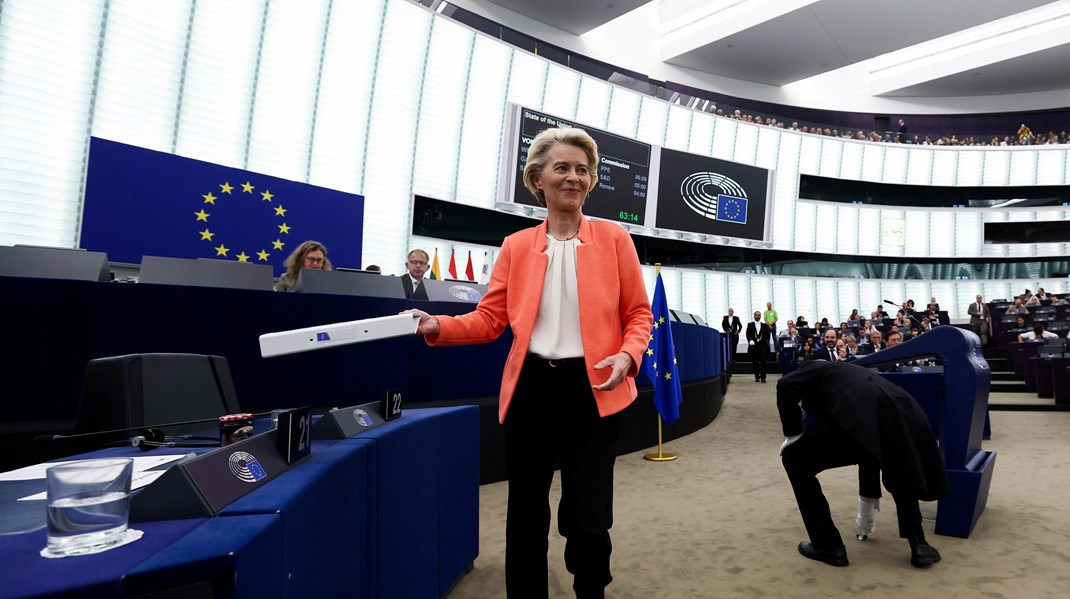 Ursula von der Leyen, formand for EU-Kommissionen, Ursula von der Leyen, holdt onsdag sin årlige State of the Union-tale i Strasbourg. 