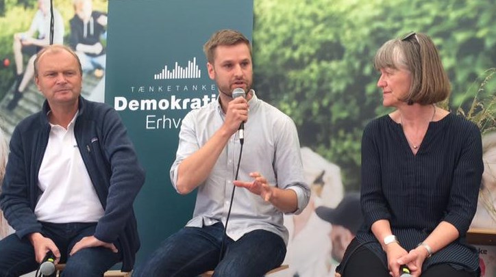 Andreas Pinstrup Jørgensen (m.f.) er direktør for organisation og medlemmer i Tænketanken Demokratisk Erhverv. Arkivfoto.